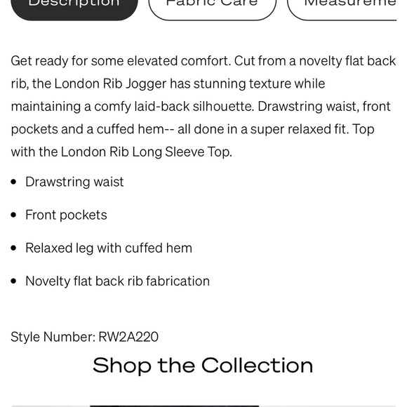 Splendid London Rib Jogger size small black - Picture 7 of 16